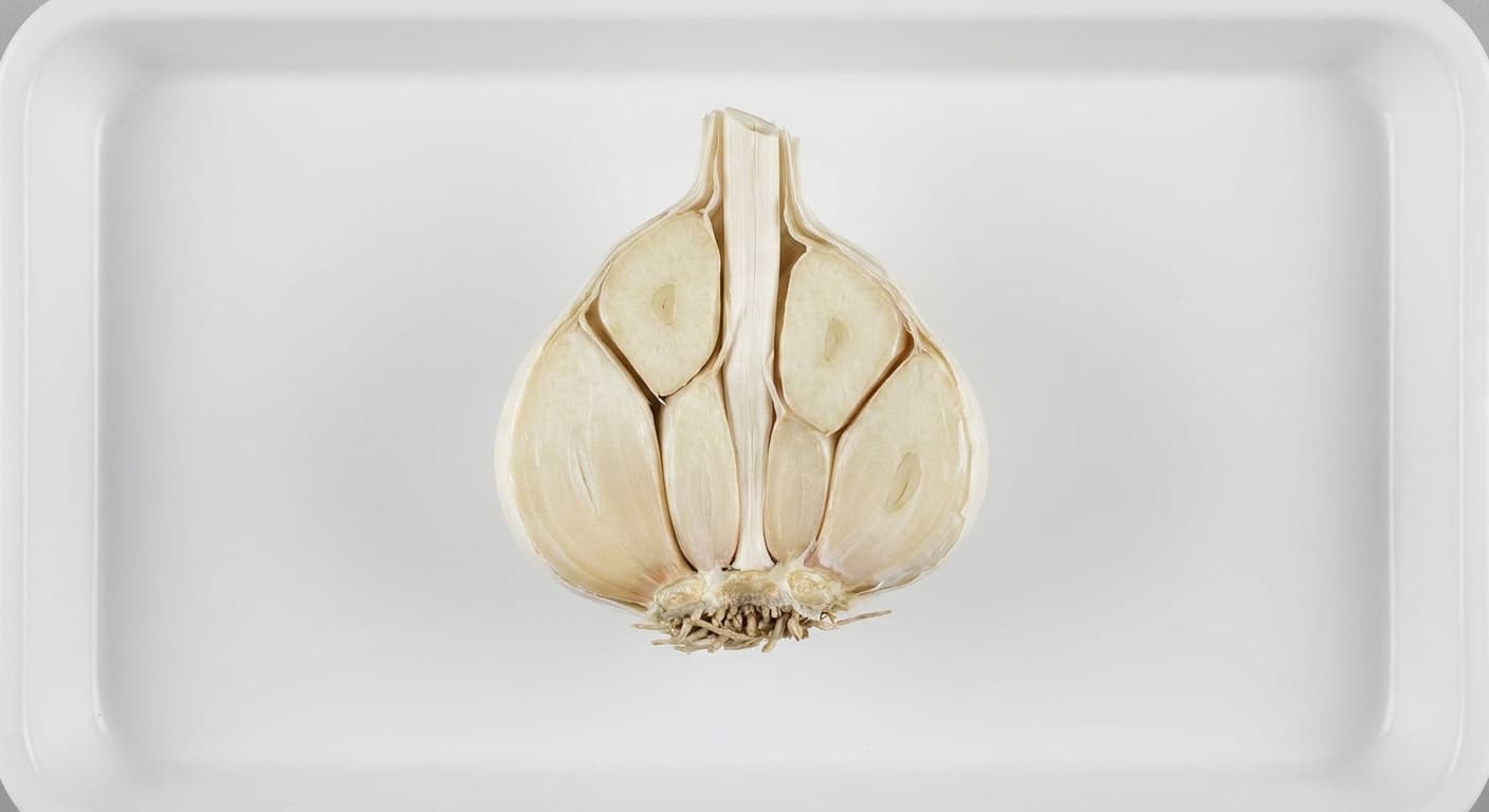 Scoville Splice Garlic cross-section research specimen