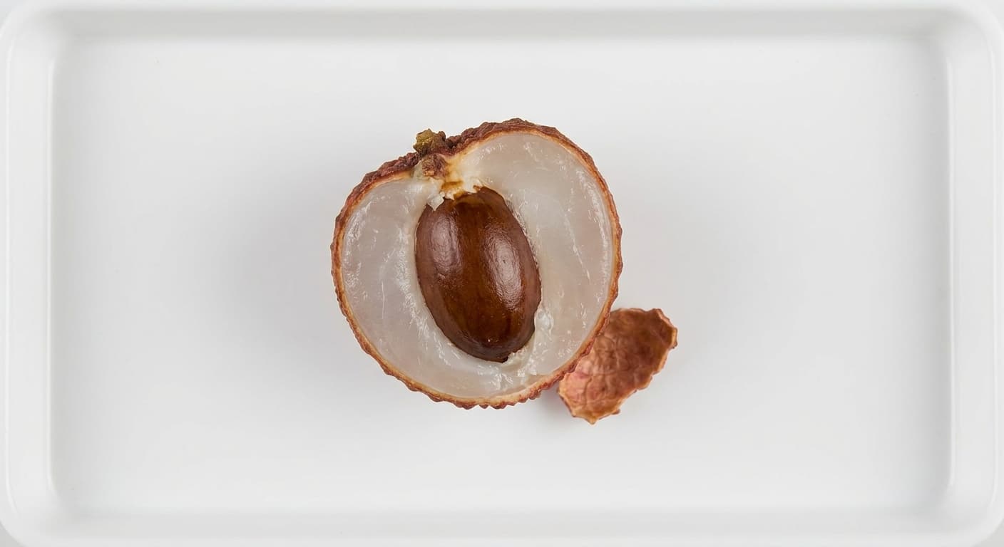 Scoville Splice Lychee cross-section research specimen
