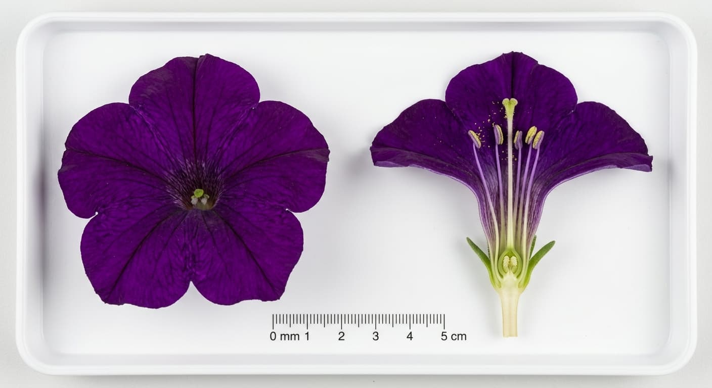 Scoville Splice Petunia cross-section research specimen