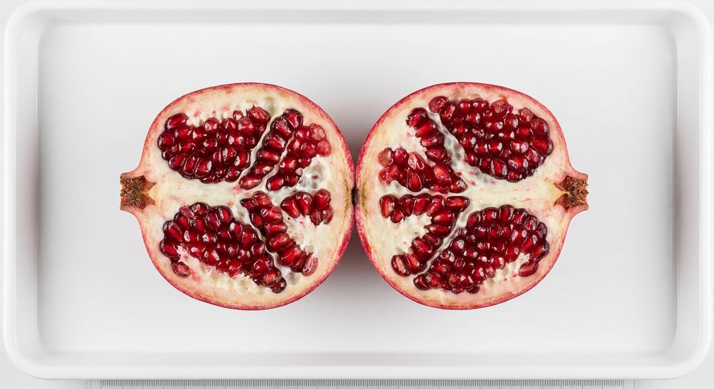 Scoville Splice Pomegranate cross-section research specimen