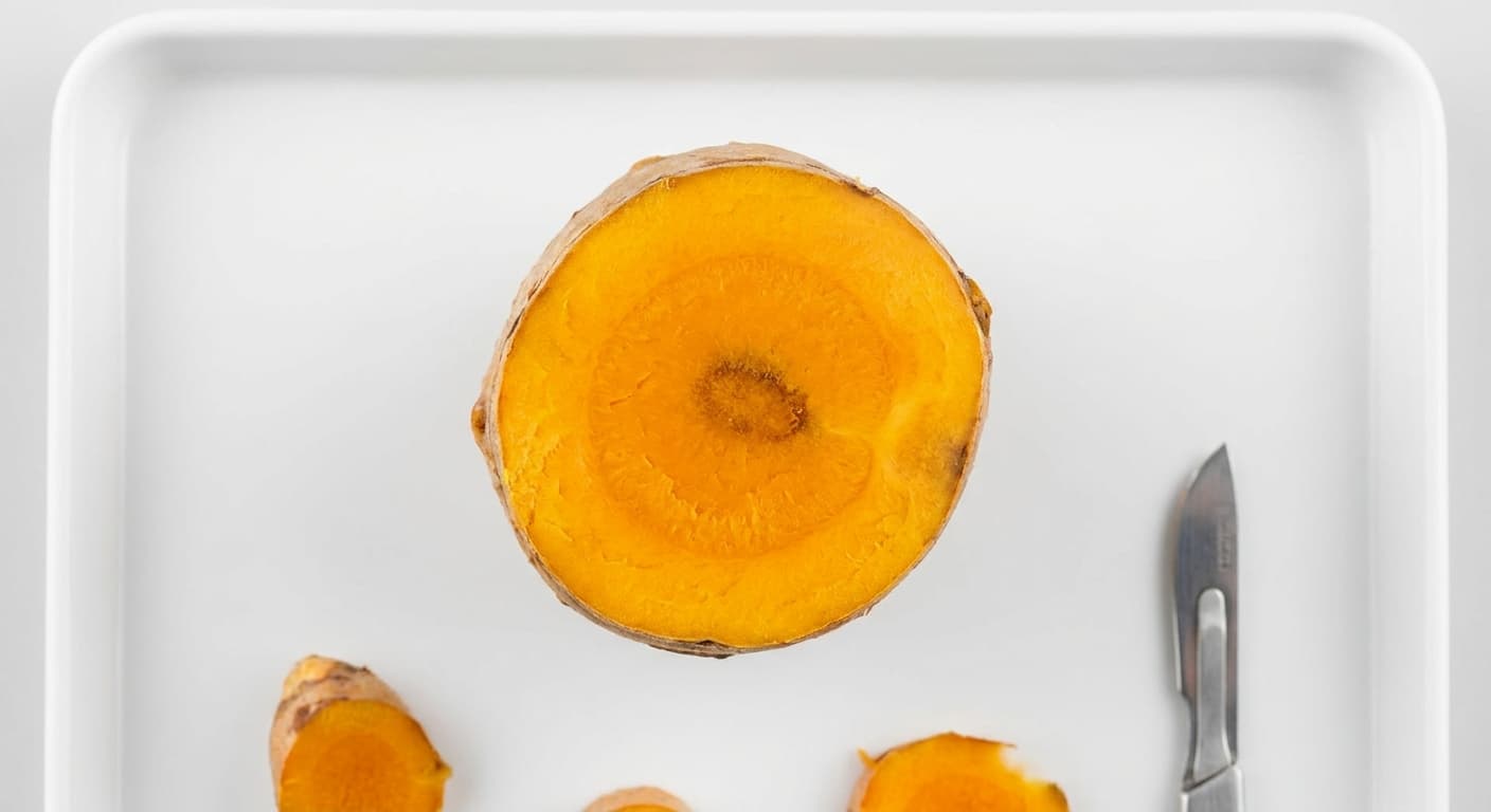 Scoville Splice Turmeric cross-section research specimen